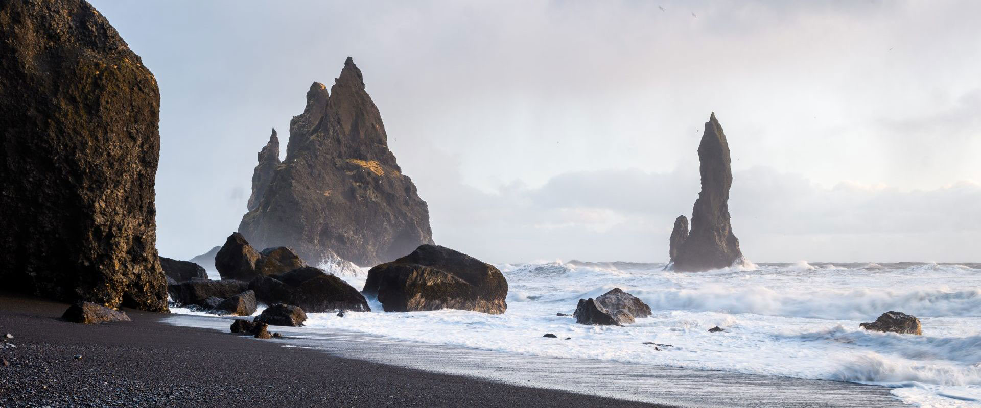 Reynisfjara Black Beach With - Jokulsarlon